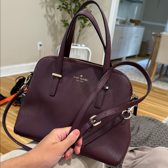 Kate Spade Plum Satchel Bag - Picture 6 of 6